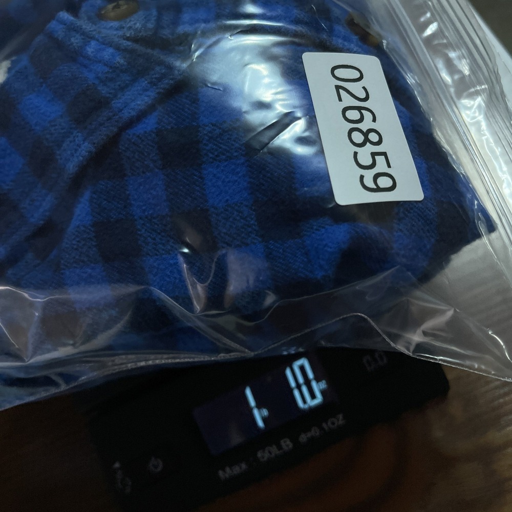 Abercrombie Fitch Shirt Mens 2XL XXL Blue Gingham Heavy Flannel Muscle Fit - Picture 13 of 13